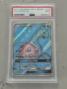 Pokémon Lapras GX 139/149 – Sun & Moon Full Art – PSA 9 MINT (2017)  - Picture 1 of 2