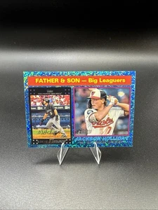 2025 Topps Heritage Father & Son Bkue Sparkles Jackson Holliday #66 - Picture 1 of 2