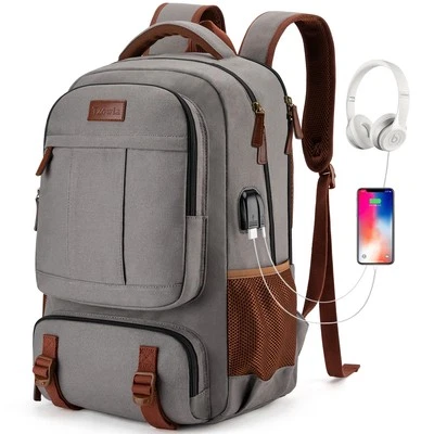 Canvas Laptop Rucksack aus SegeltuchReise Backpack Tasche Herren und DamenArb... - Bild 1 von 4