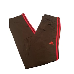 VGUC Adidas Black/Red Stripe Athletic Pants Athleisure Size Medium - Picture 1 of 5