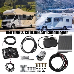 Universal Auto A/C Kit Underdash Electric Compressor Air Conditioner 12V - Picture 1 of 15