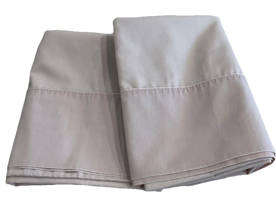 2 fundas de almohada estándar vintage Wamsutta Supercale Plus rosa claro/satinado Foto 1 de 4