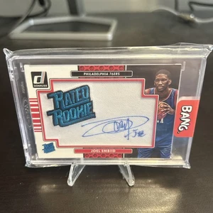 2014-15 DONRUSS JOEL EMBIID RATED ROOKIE SIGNATURE MEM. RR-JE - Picture 1 of 2