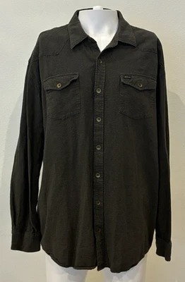 Howler Bros Shirt Mens 2XL Black Western Long Sleeve Dots Textured Button Up - Image 1 of 4