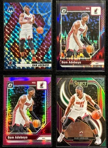 Lot 4 Bam Adebayo 2024-25 Panini Select,Mosaic,Optic all Prizms Parallels - Picture 1 of 2