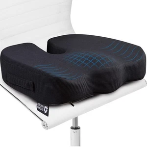 5 STARS UNITED Cojín de Asiento para Silla de Oficina, Cojín 100% Espuma Memoria - Imagen 1 de 6
