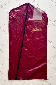 Vintage 80’s 90’s Mitchell’s Formal Wear Rental Tuxedo Hanging Garment Bag - Picture 1 of 3