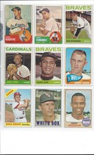 1964 Topps Baseball - Felipe Alou - # 65 Milwaukee Braves (ONE CARD) NO CREASES