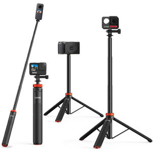 UURig Handheld Tripod Stand Extendable Selfie Stick with 2 in 1 Phone Clip