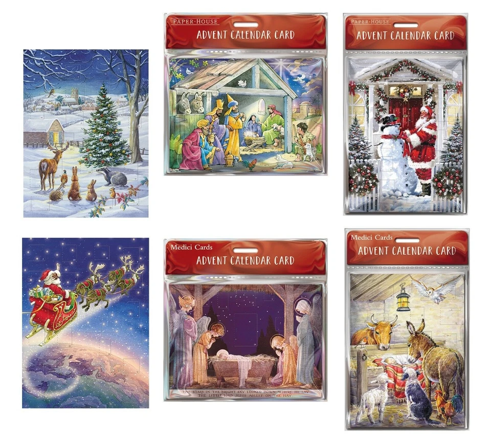 Medici Small Advent Calendar Cards with envelope 24 doors 151 x 203 - Image 1 of 1