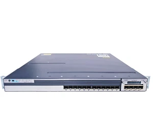 Cisco 3750X-12S-S Cisco 1GE SFP Switch Cisco Catalyst WS-C3750X-12S-S IP Base - Picture 1 of 5