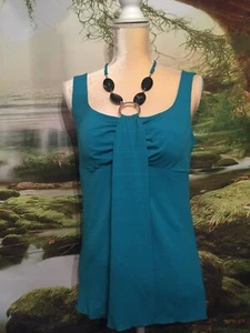 BCX L Turquoise Top - Picture 1 of 2