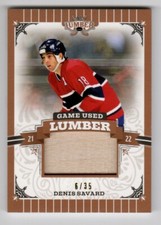 2021-22 Leaf Lumber Game Used Denis Savard GU stick 06/35 #GUL-DS2.