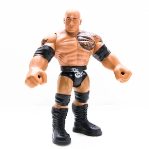 2021 Mattel WWE Bend 'N Bash THE ROCK Dwayne Johnson 5.25" Action Figure | Used - Picture 1 of 11