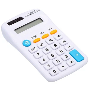 Small Pocket Calculator 8 Digit Display Office Handheld Calculator White - Picture 1 of 7