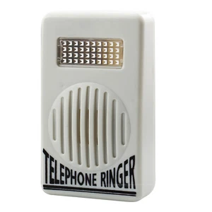Extra-Loud Ringer Sound Telephone Ringer Amplifier Strobe Light Flasher Bell F - Zdjęcie 1 z 9