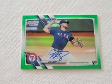 2021 Topps Chrome Kyle Cody Green Refractor Auto RC #/99 Texas Rangers #RA-KC