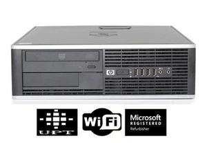 HP Compaq Desktop PC Intel Core i5 Quad Core Windows 7/10 250GB 4GB/8GB Wi-Fi - Picture 1 of 12
