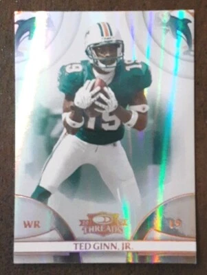 TED GINN JR 2008 Donruss Threads #68 Bronze Century Proof /250 Dolphins.  C2E - Image 1 of 3