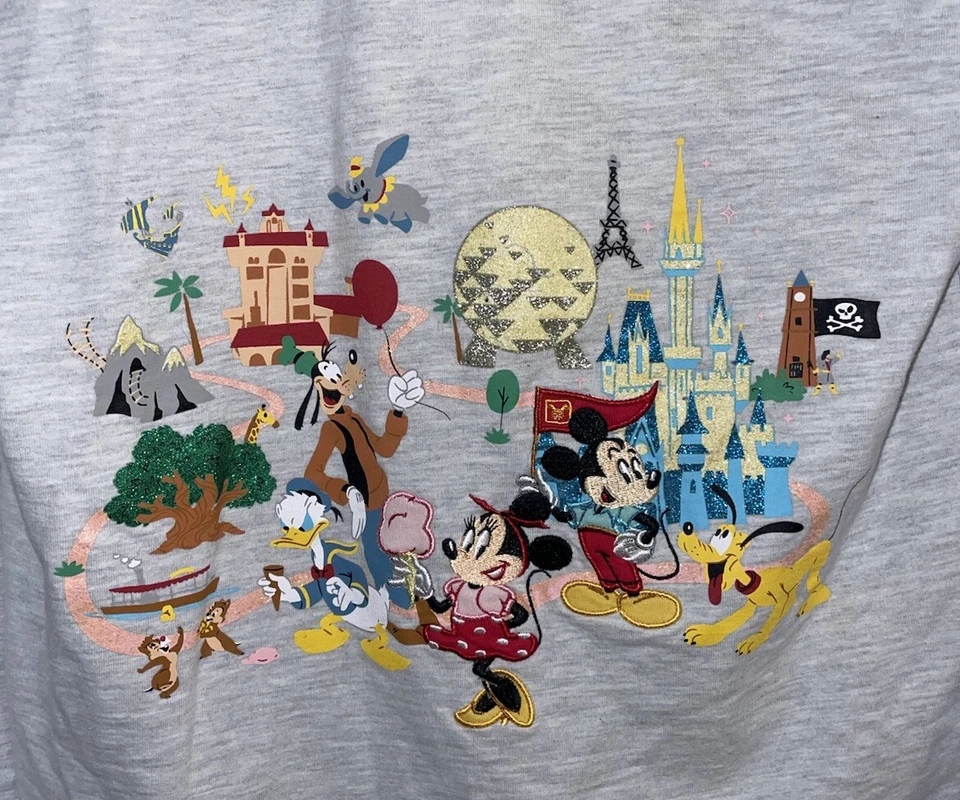 Sudadera con Capucha Bordada con Cremallera Walt Disney World Park Life para Niñas XL Foto 1 de 4