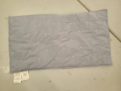 West Elm "Gray w/Embroidery" Quilted King Pillow Sham - Image 1 of 2