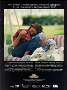 Vintage 1989 Print Ad for Diamond Engagement Rings - Picture 1 of 1