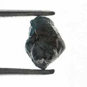 Dark 6.32x4.80x4.15MM Natural Loose 0.95 Carat Blue Rough Diamond - Picture 1 of 2