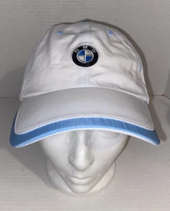 BMW Hat White Embroidered W/ Adjustable Strap Ladies Cut - Picture 1 of 4