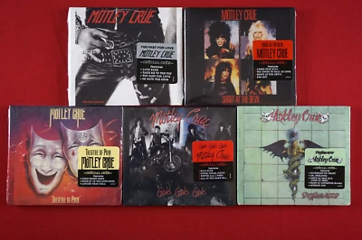 Motley Crue 5 CD Lot Too Fast For Love Shout At The Devil Dr. Feelgood Girls New Foto 1 de 4