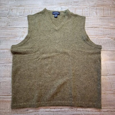 Chaleco Suéter Garret Scott Lana de Cordero Verde Para Hombre Talla XL Foto 1 de 4
