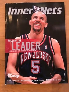 Revista Inner NJ Nets - Primavera 2003 Jason Kidd Cubierta Firmada por Willis Reed Auto - Imagen 1 de 6