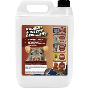 Rodent Repellent Spray 5L Rat Mouse Insect Repeller Peppermint Not Poison Sonic