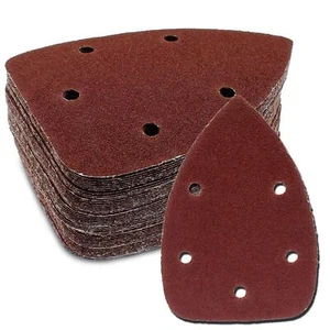 50 Pcs 80 Grit Mouse Detail Sander Sandpaper 5 Hole Mouse Sandpaper Hook and ... - Picture 1 of 7