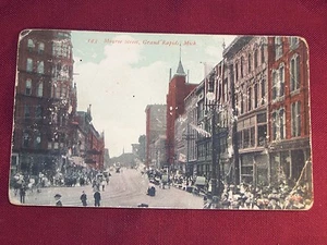 143 Monroe Street 1911 Grand Rapids Michigan MI Antique Postcard - Picture 1 of 2