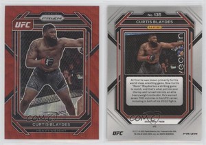2023 Panini Prizm UFC Ruby Wave Prizm Curtis Blaydes #135
