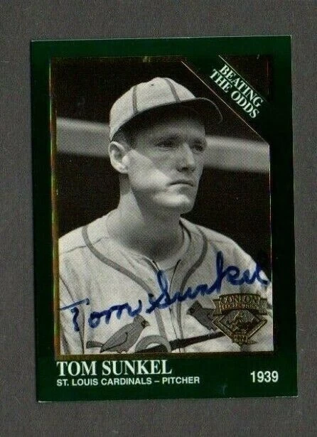 Tom Sunkel 1995 Conlon authentic autographed card Cardinals - Image 1 of 1