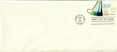 USA - FDC - 7 Apr 1977 - Golf - #343 - Image 1 of 2