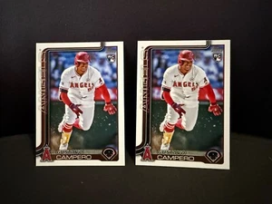 (2) 2025 Topps Gustavo Campero RC #387 Angels - Picture 1 of 2