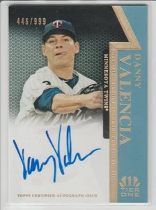Danny Valencia 2011 Topps Tier One Autograph ON-CARD Auto #/999 - Picture 1 of 1