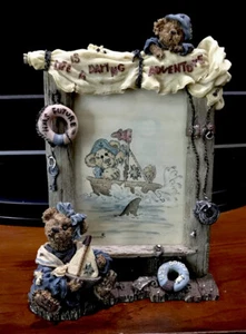 Boyds Bears Photo Frame Bailey “Life Is A Daring Adventure” #27354 Kids Nautical - Picture 1 of 10