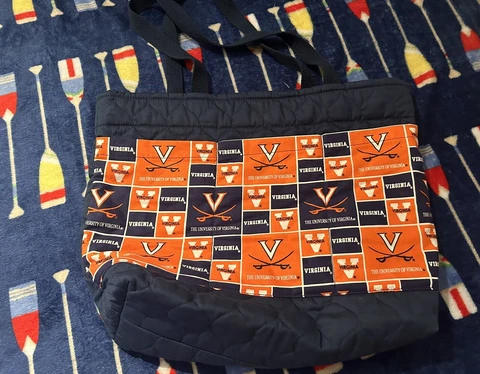 Virginia Tech VT HOKIES Cloth Purse Handbag Tote Bag Cover