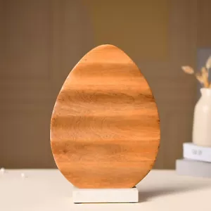Abstract Wood Oval Showpiece with marble stand for Living Room, Statue . - Picture 1 of 8
