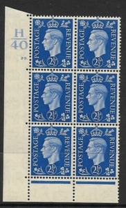 21/2D Blau Dunkle Farben H40 20 Punkte Perf 6B UNMONTIERT NEUWERTIG - Bild 1 von 1
