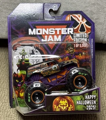Monster Jam Spin Master 2025 Halloween могильщик 1:64 игрушка LE /5000 в руке - Изображение 1 из 4