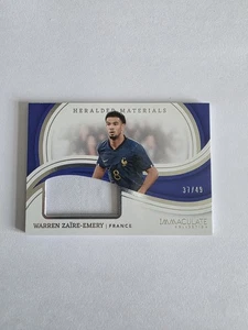 Warren Zaire-Emery France PSG 23-24 Panini Immaculate Heralded Patch /49 - Bild 1 von 2