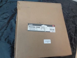 Asab Heavy Duty Folding Step Stool - White Polka Dot - Picture 1 of 1