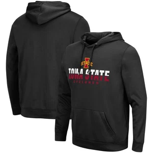 Men's Colosseum Black Iowa State Cyclones Lantern Pullover Hoodie - Picture 1 of 3