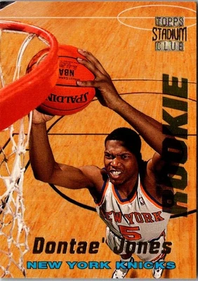 1996 Stadium Club I Dontae' Jones #R18 New York Knicks Basketball Card - Image 1 of 2