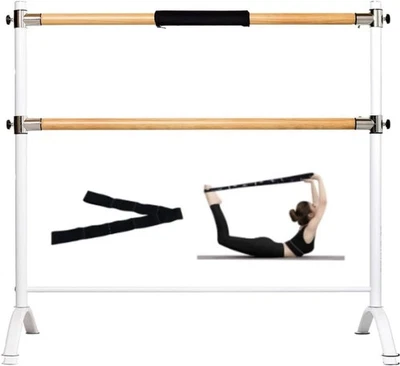 Barra de Ballet - Barra Portátil Independiente Ajustable Entrenamiento Hogar - Barra Doble Foto 1 de 4