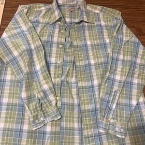 L.L. Bean men’s 100% cotton L REG OP847 vintage button up shirt - Picture 1 of 11
